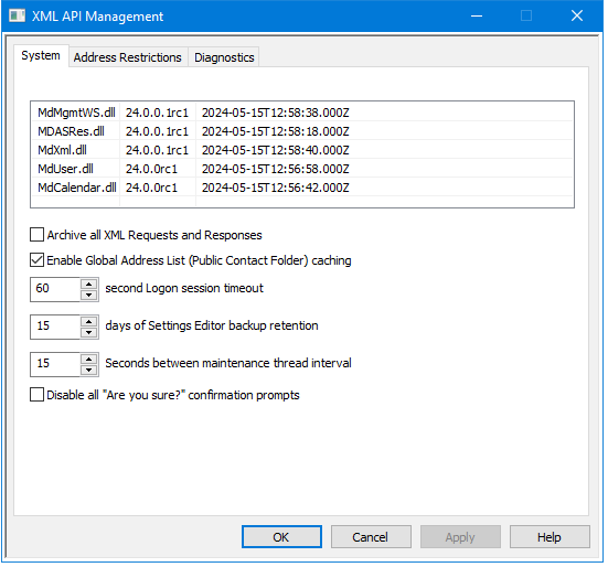 XML API サービス